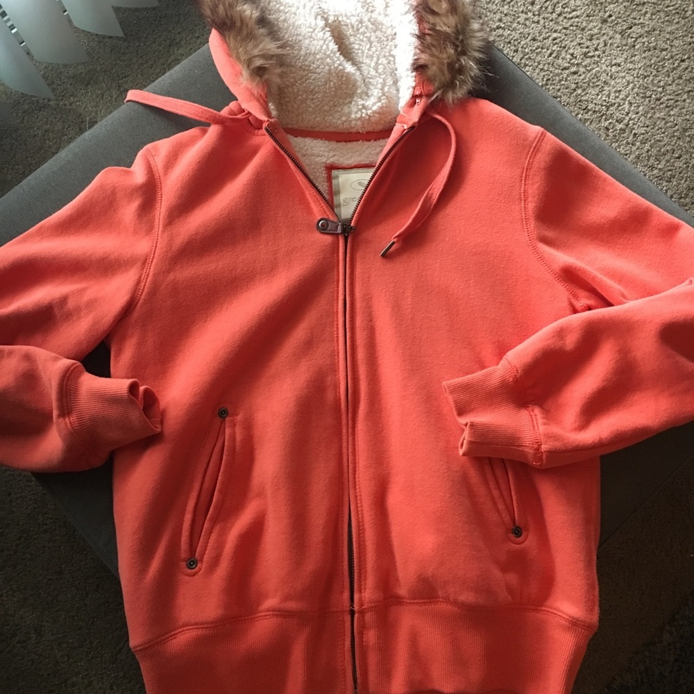 Women’s jacket GREEN TEA sz Small in orange